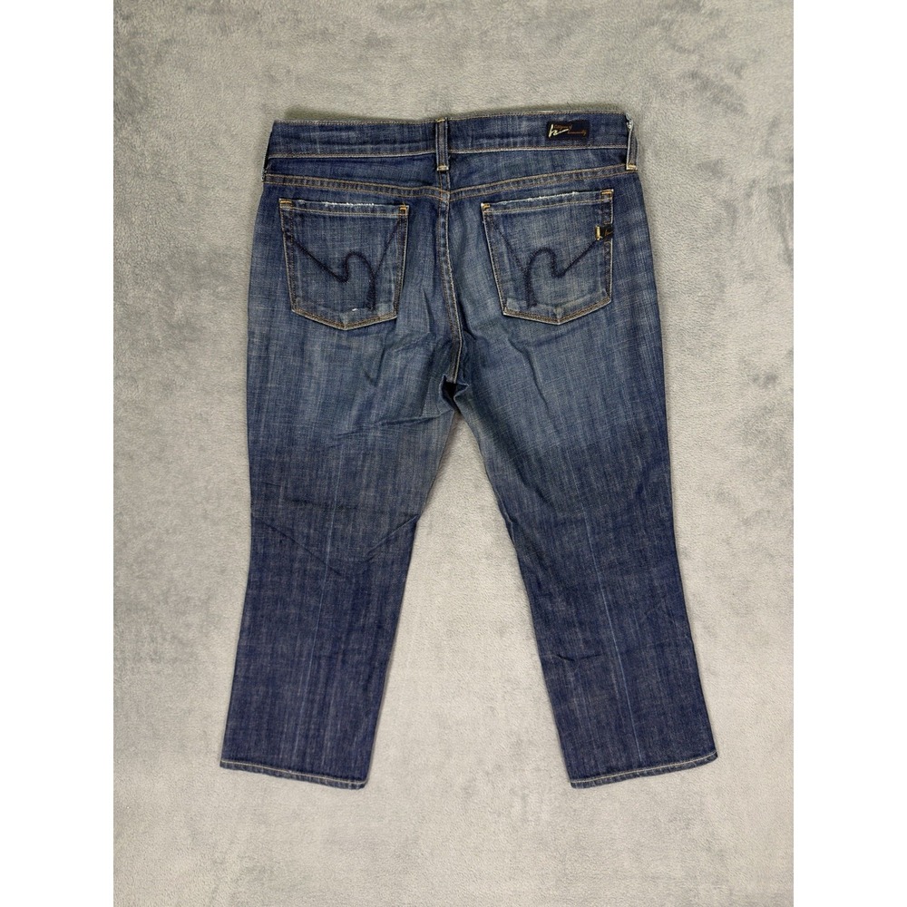 Citizens of Humanity Jeans Womens 29 Blue Kelly #063 Low Waist Cropped Stretch - Picture 2 of 11